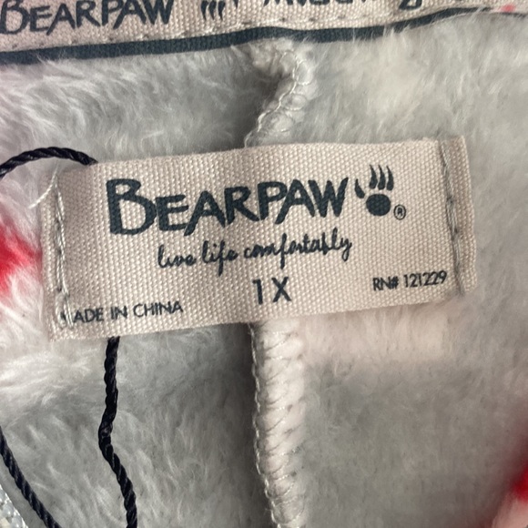BearPaw Hooded Onesie Pajamas NWT - Picture 5 of 7